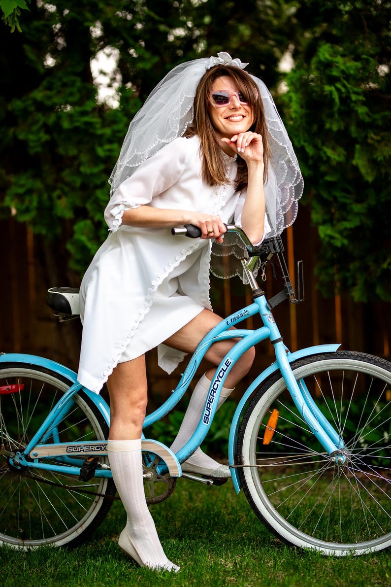 Mod mini wedding dress